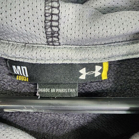 Mens Black Under Armour Pullover Hoodie Sweatshirt Seton Hall University Loose M - Picture 6 of 12